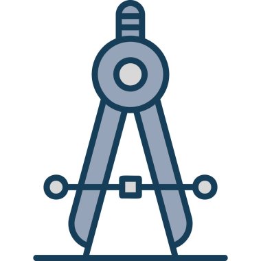 Pusula. Web simgesi basit illüstrasyon