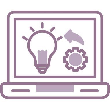 fikir simgesi, vektör illüstrasyonu