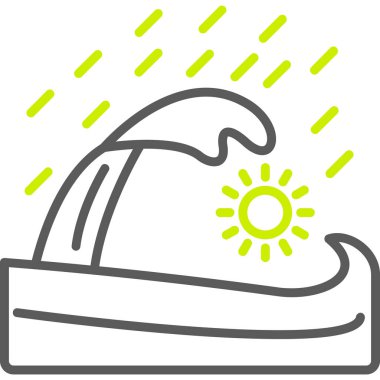 Tek bir simgenin vektör illüstrasyonu