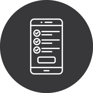 Modern mobil uygulamanın vektör çizimi