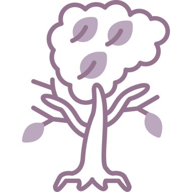 Ağaç. Web simgesi basit illüstrasyon