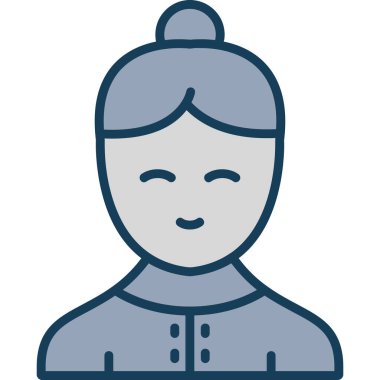 avatar. Web simgesi basit illüstrasyon