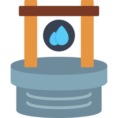 Su damlası ikonu. Web için basit su damlası vektör simgeleri çizimi