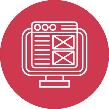 seo modern simgesinin vektör illüstrasyonu