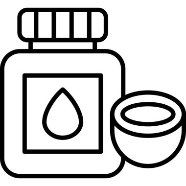 Yağ şişesi simgesi, taslak biçimi