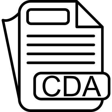 dosya biçimi simgesi, vektör illüstrasyonu