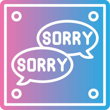 Üzgünüm simge vektör illüstrasyonu