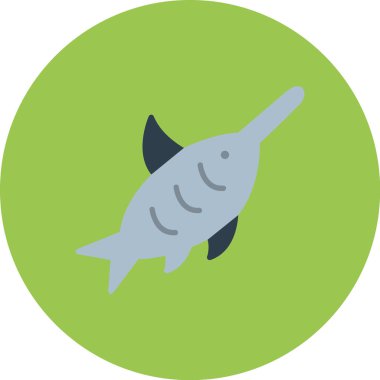 Köpekbalığı simgesi vektör illüstrasyonu