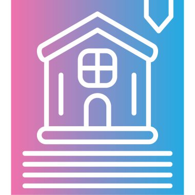 ev simgesi vektör illüstrasyonu