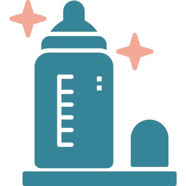 bebek şişe vektör simgesi