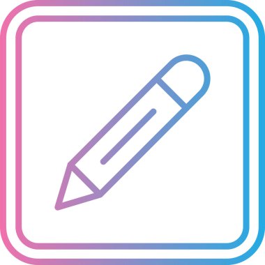 Kalem. Web simgesi basit illüstrasyon