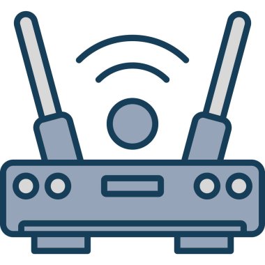 Yönlendirici. Web simgesi basit illüstrasyon