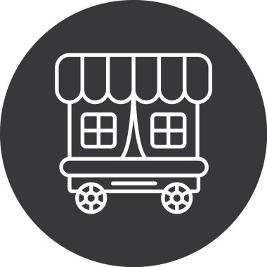 Taşıyıcı Simgesi, Basit Renk Vektörü İllüstrasyonu