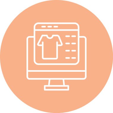 Modern ikon vektör illüstrasyonu, alışveriş kavramı