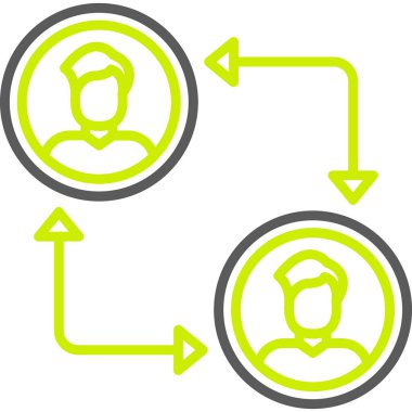 paylaşım simgesi, vektör illüstrasyonu