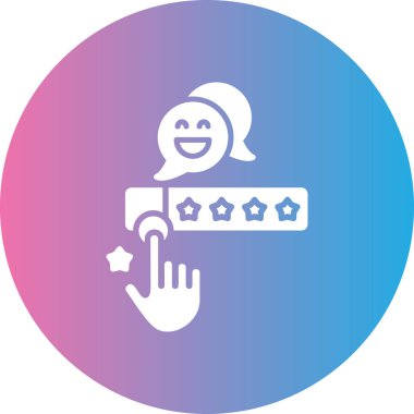 derecelendirme simgesi vektör illüstrasyonu