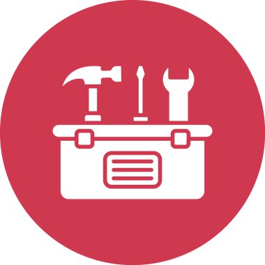 araçlar ve inşaat simgesi, vektör illüstrasyonu