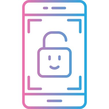 Cep telefonu simgesi, vektör illüstrasyonu