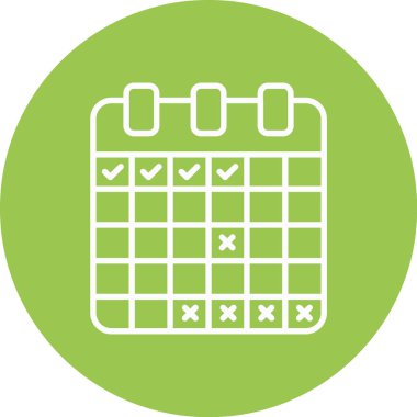 Takvim vektör simgesi modern basit vektör illüstrasyonu