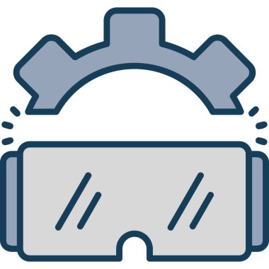 Gözlük. Web simgesi vektör illüstrasyonu