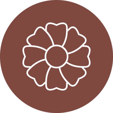 çiçek simgesi vektör illüstrasyonu