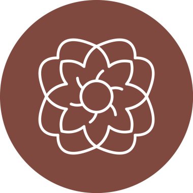 çiçek vektör simgesi modern basit illüstrasyon