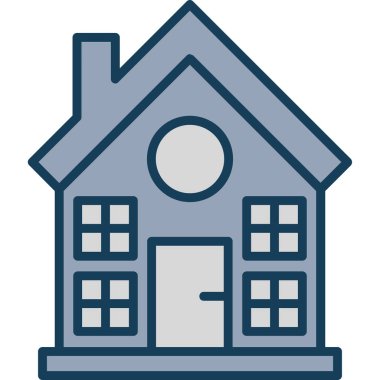 ev simgesi, vektör illüstrasyonu