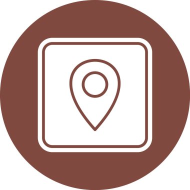 konum haritası simgesi, vektör illüstrasyonu