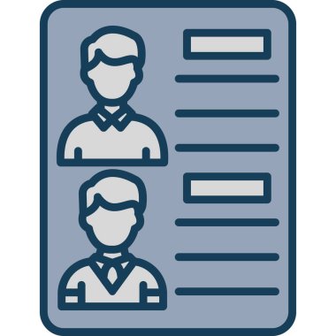 Belgesi olan bir adamın vektör illüstrasyonu