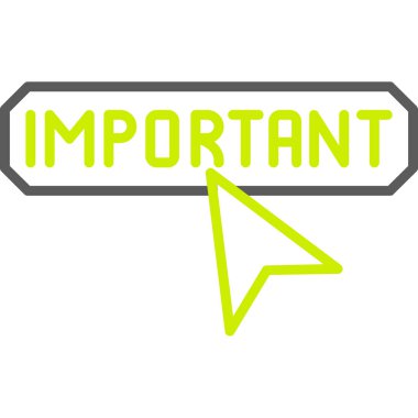 Önemli olduğunu gösteren bir işaret. İş fotoğrafı önemli bir şey ya da bir şey ifade ediyor..