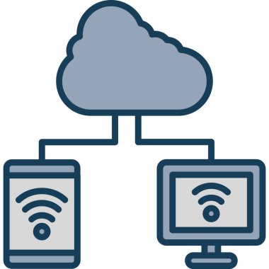 Kabarık Bulut. Vektör illüstrasyonu