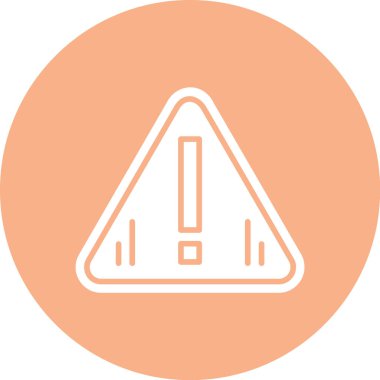 Uyarı işaretinin vektör çizimi