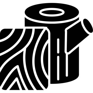 Tuvalet kağıdı simgesi, basit biçim