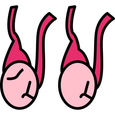 Çizgi film pembe ve beyaz arkaplanının vektör çizimi