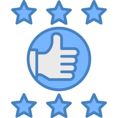 Beğeni simgesi, vektör illüstrasyonu