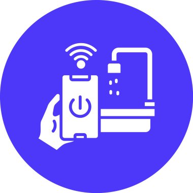 Akıllı telefon simgesinin vektör illüstrasyonu