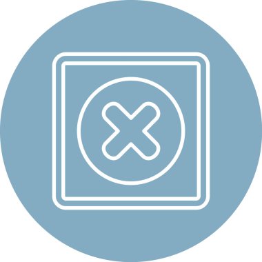 çapraz simge vektör illüstrasyonu