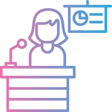 Dişi avatar. Web simgesi basit illüstrasyon