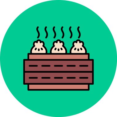 Barbekü. Web simgesi basit illüstrasyon