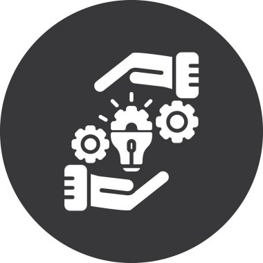 Yaratıcı bir fikir simge vektör çizim