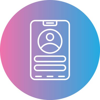 Akıllı telefon simgesinin vektör illüstrasyonu