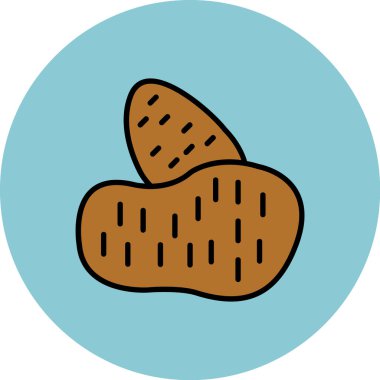 ekmek vektörü simgesi modern basit tasarım