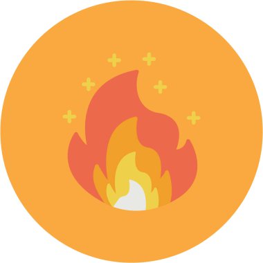 Ateşle. Web simgesi vektör illüstrasyonu