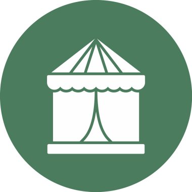 çadır simgesi vektör illüstrasyonu