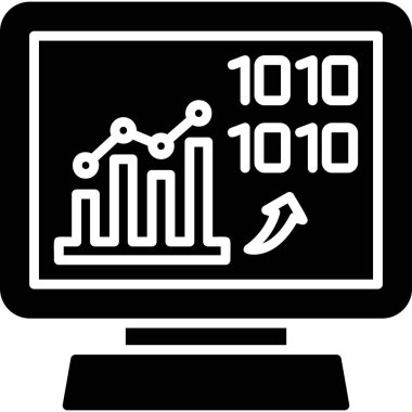 iş grafiği simgesi, basit biçim