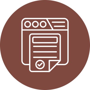 Belge simgesinin vektör illüstrasyonu