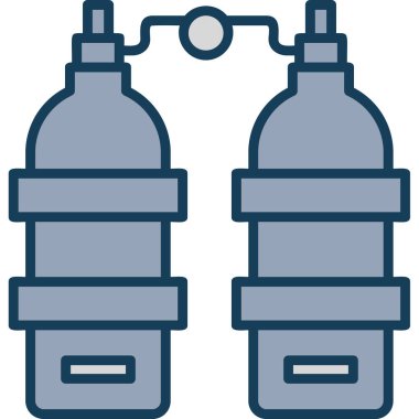 dürbün simgesi, vektör illüstrasyonu