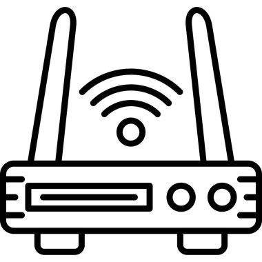 WiFi yönlendirici simgesi. vektör çizim