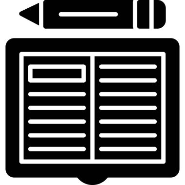 Kitap eğitimi ikonu ana hatlarıyla