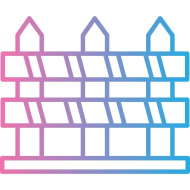 Köprü simgesi vektör illüstrasyonu